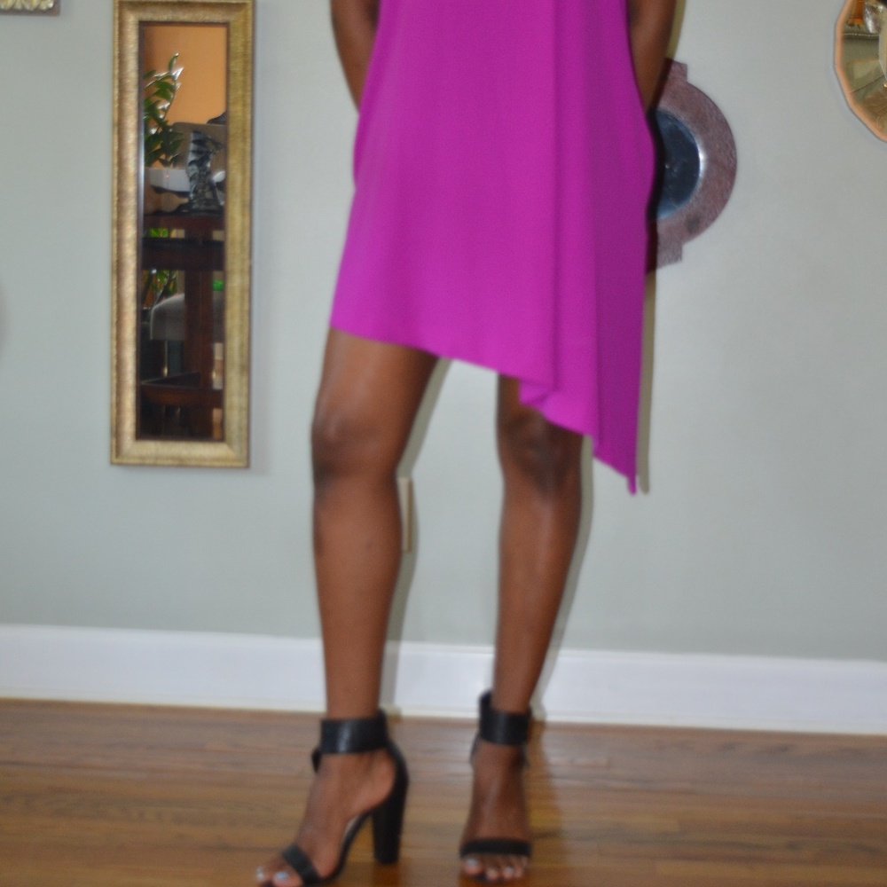 Rachel Roy Fuchsia Asymmetrical Dress